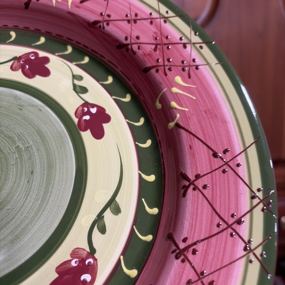 Fleuron Gabriella Romancing Provence Collection 9" Round Dinner Lunch Plate - Picture 4 of 9